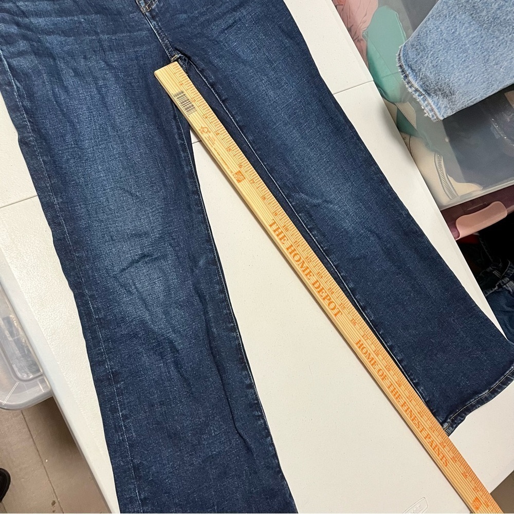 Madewell Curvy Kick Out Jeans Dark Wash 24P 24 Petite Q - Picture 9 of 11